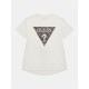 юношеска,тениска,детски,облекла,guess,logo,t,shirt,juniors,pure,wht,g011