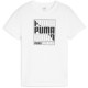 юношеска,тениска,разпродажба,puma,детски,3/4,панталони,детски,тениски,puma,logo,t,shirt,juniors,white,graphic