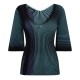 фланелка,с,къс,ръкав,дамски,ризи,emporio,armani,maglia,short,sleeve,top,nero
