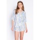 пижама,дамски,анцузи,pj,salvage,salvage,short,sleeve,pyjama,hellblau