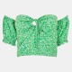къса,блуза,jack,wills,off,shoulder,crop,top,green,print