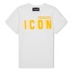 юношеска,тениска,детски,3/4,панталони,dsquared2,icon,t,shirt,juniors,wht,ornge,dq10v