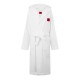 рокля,дамски,пижами,hugo,cotton,terry,red,logo,dressing,gown,white