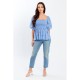 be,you,women,s,broderie,square,neck,short,sleeve,blouse,blue