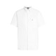 риза,облекла,на,разпродажба,мъжки,ризи,tommy,hilfiger,men's,heritage,oxford,short,sleeve,plain,shirt,white