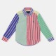 риза,с,дълъг,ръкав,детски,3/4,панталони,polo,ralph,lauren,long,sleeve,multi,coloured,striped,shirt,multi,stripe