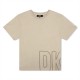 детска,тениска,детски,3/4,панталони,dkny,unisex,kids',logo,print,regular,fit,t,shirt,stone,gry,23c