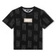 юношеска,тениска,детски,облекла,dkny,all,over,print,t,shirt,juniors,black,09b