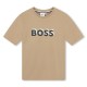 юношеска,тениска,детски,облекла,boss,bold,logo,t,shirt,juniors,beige,269