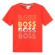 юношеска,тениска,детски,облекла,boss,bold,logo,t,shirt,juniors,red,997