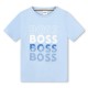 тениска,детски,3/4,панталони,boss,kids,bld,logo,t,shirt,bold,design,pale,blue,783
