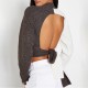 пуловер,дамски,плетени,дрехи,i,saw,it,first,isawitfirst,recycled,blend,colourblock,cosy,knit,jumper,with,tie,back,stone,and,choco
