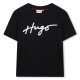 юношеска,тениска,детски,облекла,hugo,logo,t,shirt,juniors,black,09b