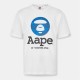 облекла,на,разпродажба,мъжки,тениски,aape,aape,og,moon,face,t,sn52,white