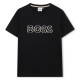 тениска,детски,3/4,панталони,boss,kids',bold,logo,t,shirt,black,09b
