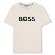 юношеска,тениска,детски,облекла,boss,logo,t,shirt,juniors,vanille,21c