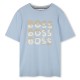 юношеска,тениска,детски,облекла,boss,multi,logo,t,shirt,juniors,prsn,blue,887