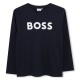 детска,тениска,детски,облекла,boss,boss,large,logo,t,shirt,junior,boys,navy,849