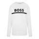 детска,тениска,детски,тениски,детски,облекла,boss,long,sleeve,logo,print,t,shirt,junior,boys,white,10p