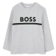 детска,тениска,детски,тениски,boss,long,sleeve,logo,print,t,shirt,junior,boys,grey,a32