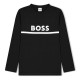 детска,тениска,детски,тениски,boss,long,sleeve,logo,print,t,shirt,junior,boys,black,09b