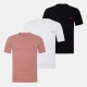 тениска,мъжки,пижами,hugo,3,pack,of,pyjama,t,shirts,wht,red,blk982