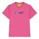 юношеска,тениска,детски,облекла,off,white,monster,logo,t,shirt,juniors,fuchsia,white