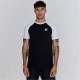 тениска,мъжки,тениски,siksilk,raglan,t,shirt,black,white