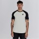 тениска,мъжки,тениски,siksilk,raglan,t,shirt,ecru,black
