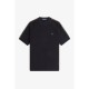 тениска,облекла,на,разпродажба,мъжки,тениски,fred,perry,men's,side,tape,t,shirt,black,102