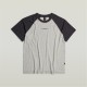 тениска,облекла,на,разпродажба,мъжки,тениски,g,star,baseball,loose,t,shirt,milk,black