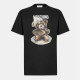 тениска,мъжки,тениски,moschino,men's,teddy,teddy,bear,graphic,t,shirt,black