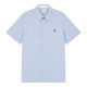 риза,облекла,на,разпродажба,мъжки,ризи,ps,paul,smith,men's,short,sleeve,plain,shirt,blue,44