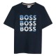 юношеска,тениска,детски,облекла,boss,multi,logo,t,shirt,juniors,navy,blue