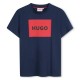 юношеска,тениска,детски,облекла,hugo,square,logo,t,shirt,juniors,navy,blue