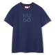 юношеска,тениска,детски,облекла,hugo,stacked,logo,t,shirt,juniors,navy,blue