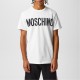 тениска,облекла,на,разпродажба,мъжки,тениски,moschino,men's,contrast,logo,regular,fit,t,shirt,white