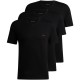 тениска,облекла,на,разпродажба,мъжки,тениски,boss,men's,v,neck,3,pack,t,shirts,soft,breathable,fabric,black
