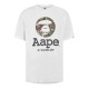 тениска,мъжки,тениски,aape,men,s,t,shirt,white