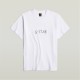 тениска,облекла,на,разпродажба,мъжки,тениски,g,star,handwriting,back,print,loose,t,shirt,white