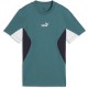 тениска,разпродажба,puma,детски,3/4,панталони,детски,тениски,puma,puma,colr,block,tee,jn63,emerald