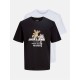 тениска,детски,3/4,панталони,детски,тениски,jack,and,jones,kids',t,shirt,black,white