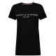 тениска,мъжки,тениски,tommy,hilfiger,logo,crew,neck,t,shirt,black,bas