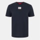 тениска,облекла,на,разпродажба,мъжки,тениски,hugo,metallic,badge,cotton,t,shirt,dark,blue