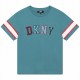 тениска,детски,3/4,панталони,dkny,kids',logo,regular,fit,t,shirt,turquoise,763