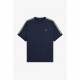 тениска,мъжки,тениски,fred,perry,men,s,mesh,tape,cotton,crew,neck,short,sleeve,t,shirt,drk,arfrce,738