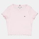 тениска,tommy,hilfiger,kids,essential,rib,short,sleeve,t,shirt,light,pink,tog