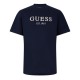 тениска,мъжки,тениски,guess,mens,regular,fit,embroidered,t,shirt,smart,blue
