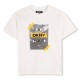 тениска,детски,3/4,панталони,dkny,kids',graphic,short,sleeve,regular,fit,t,shirt,white