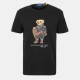 тениска,облекла,на,разпродажба,мъжки,тениски,polo,ralph,lauren,men's,ski,bear,embroidered,t,shirt,polo,black,bear